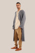 Embroidered faux fur wool Coat